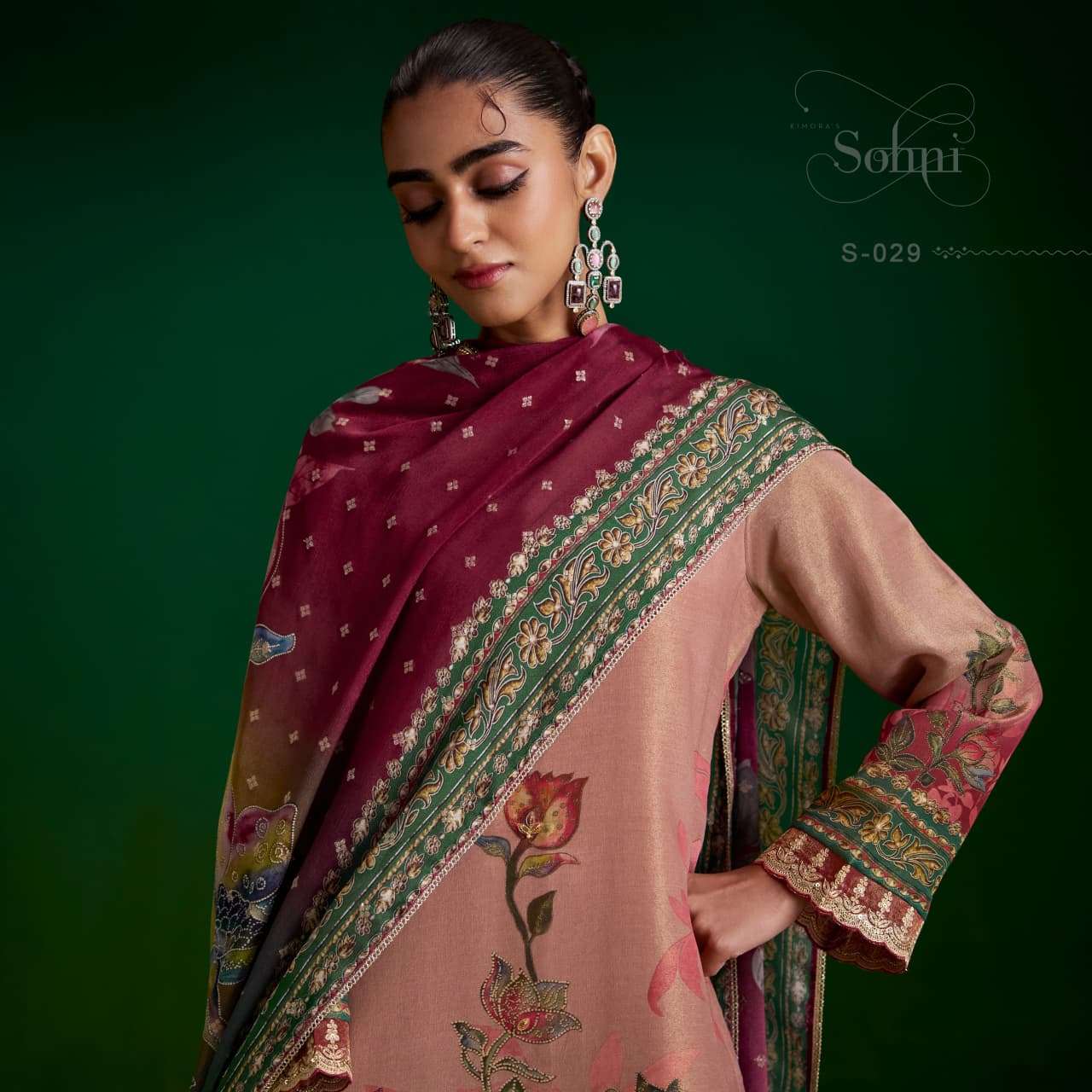 SOHNI SUFI VOL 100 RICH TYPE LIGHT DESIGN SALWAR SUIT UNSTITCH EXPORT